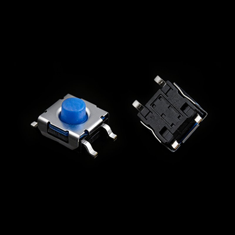 TS-G003308 6.2x6.2 ブルーアクチュエータブラックベース常閉シリコン触覚スイッチ