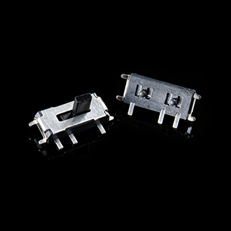 TS-L003028 ブラックアクチュエータ付き7ピン垂直スライドスイッチ