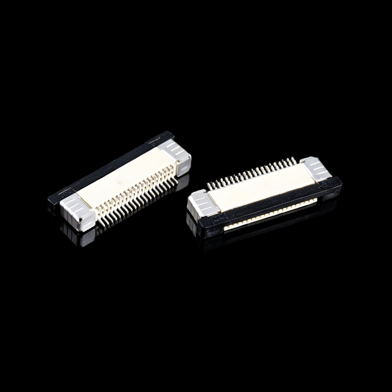 TS-S012019A 0.5mmピッチ、スライドロックタイプ、トップコンタクト、20ピンFPC/FFCコネクタ
