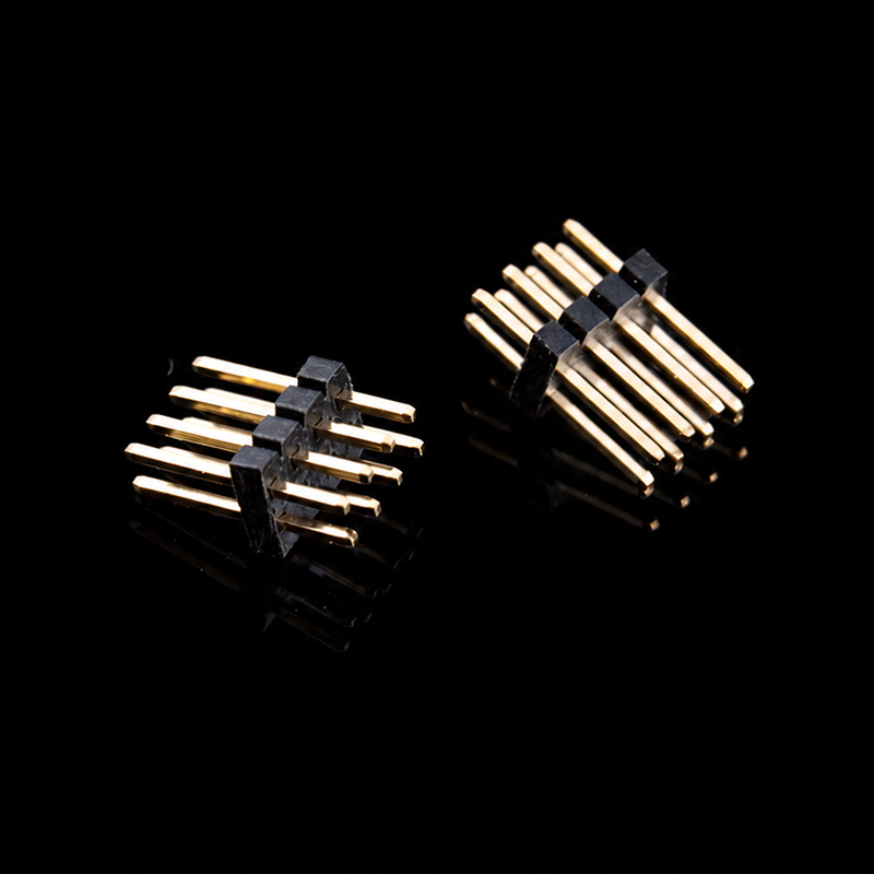 TS-Q007015 1.27mmピッチ2列ストレートピンヘッダー、2×4ピン
